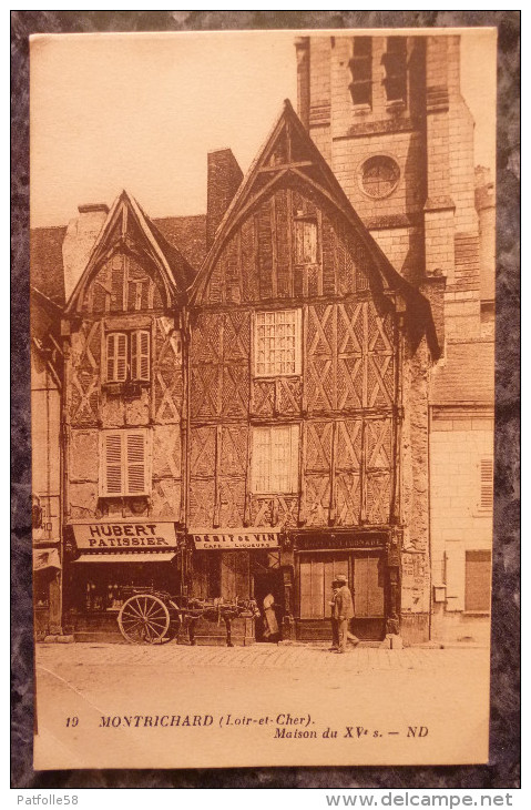 MONTRICHARD (41).MAISON DU XV EME SIECLE.HUBERT PATISSIER.NON CIRCULE.TBE. - Montrichard