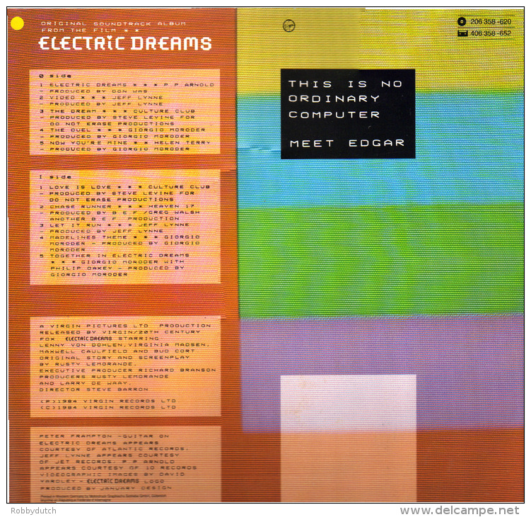 * LP *  ELECTRIC DREAMS (Original Soundtrack) (England 1984 EX-!!!) - Musique De Films