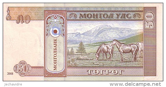 MONGOLIE   50 Tugrik  Emission De 2008       ***** BILLET  NEUF ***** - Mongolia