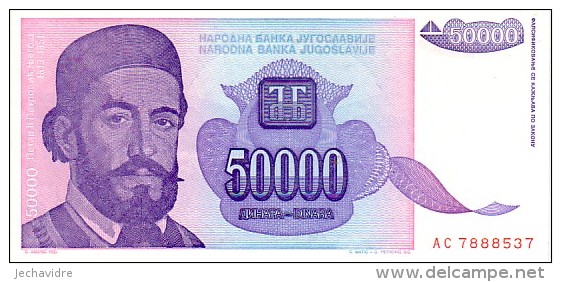 YOUGOSLAVIE   50 000 Dinara   Emission De 1993   Pick 130        ***** BILLET  NEUF ***** - Yugoslavia