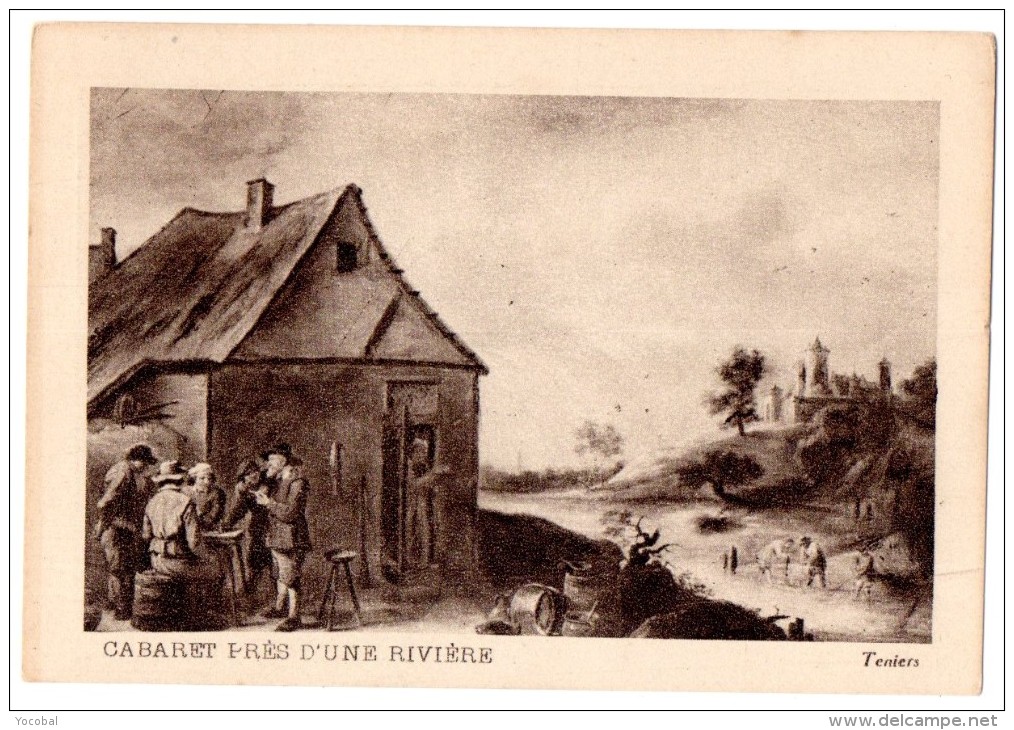 CHROMO, MUSCULOSINE BYLA, Jus De Viande Crue, Vitaminé, (CABARET PRES D'UNE RIVIERE, Teniers) - Sonstige & Ohne Zuordnung