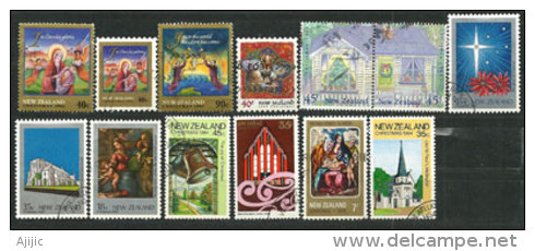 Noël En Nouvelle-Zélande. 13 T-p Oblitérés.  Côte 11,00  € - Navidad