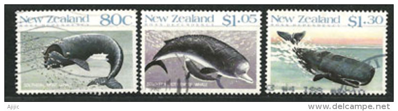 ÎLE DE ROSS.  Antarctique Néo-Zélandais . Baleines 3 T-p Oblitérés Première Qualité.  Cote 9,50 € - Ballenas