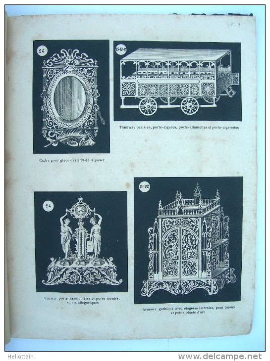 Fin XIXè/1900 ALBUM LE MELLE : LE GUIDE DE L´AMATEUR OBJETS BOIS DECOUPE 37 Planches 168 Dessins - Modellismo