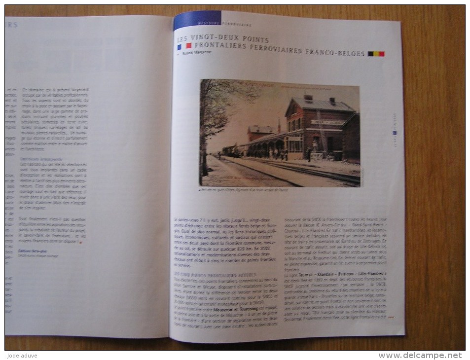 LE RAIL Brel 22 Points Franco Belge Frontaliers Heer Agimont Gare Givet  Revue 6/2003 Mensuel SNCB NMBS Chemins Fer - Chemin De Fer & Tramway