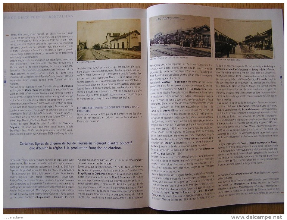 LE RAIL Brel 22 Points Franco Belge Frontaliers Heer Agimont Gare Givet  Revue 6/2003 Mensuel SNCB NMBS Chemins Fer - Chemin De Fer & Tramway