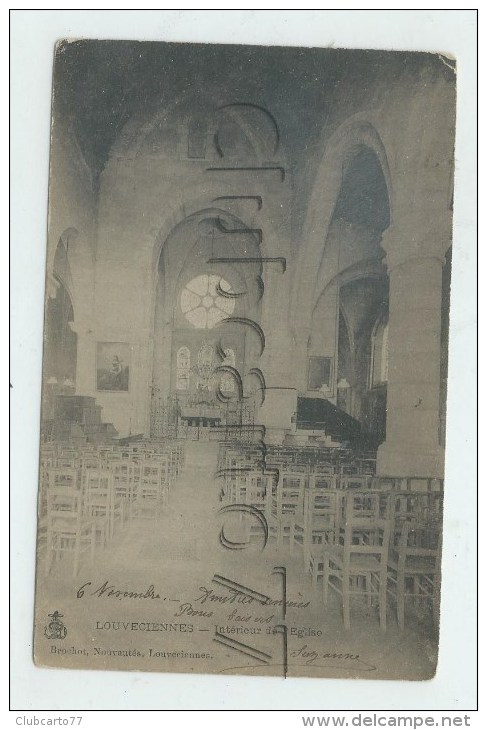 Louveciennes (78) :Intérieur De L'église Saint-Martin En 1905 PF. - Louveciennes