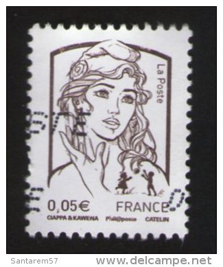 France 2013 Oblitéré Numérique Et Ou Alphabétique Marianne Ciappa Et Kawena 0,05 Euro Y&T 4764 - 2013-2018 Marianne Of Ciappa-Kawena