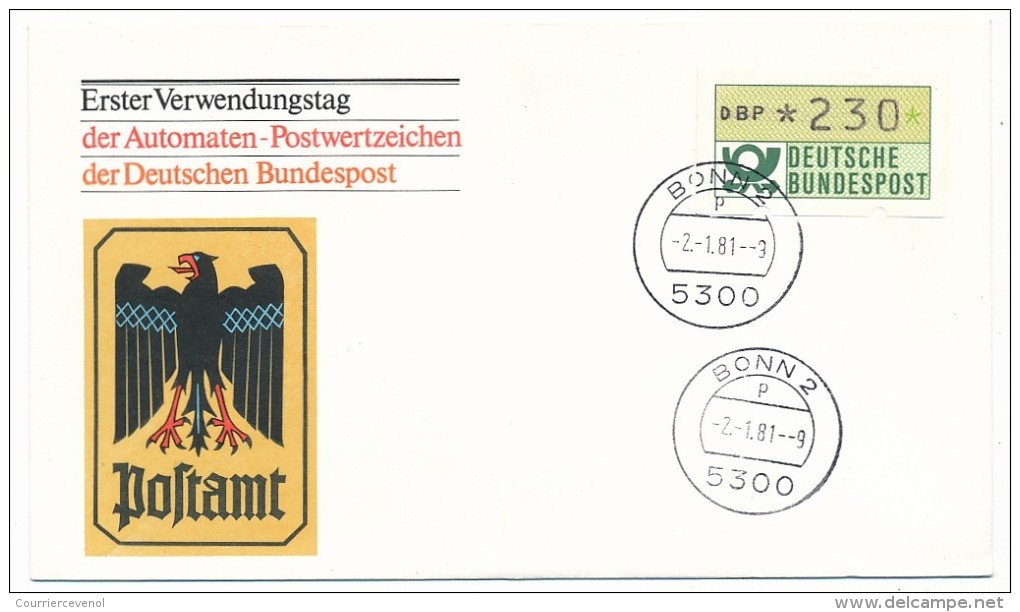 ALLEMAGNE - 20 Documents Avec étiquettes De Distributeurs - 1981 - à étudier - Machine Labels [ATM]