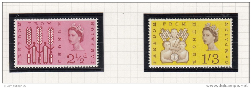 Freedom From Hunger - 1963 - Unused Stamps