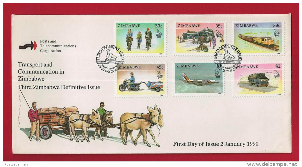 ZIMBABWE, 1990, Mint FDC, Definitives,   Nrs. 418-435, F2431 - Zimbabwe (1980-...)