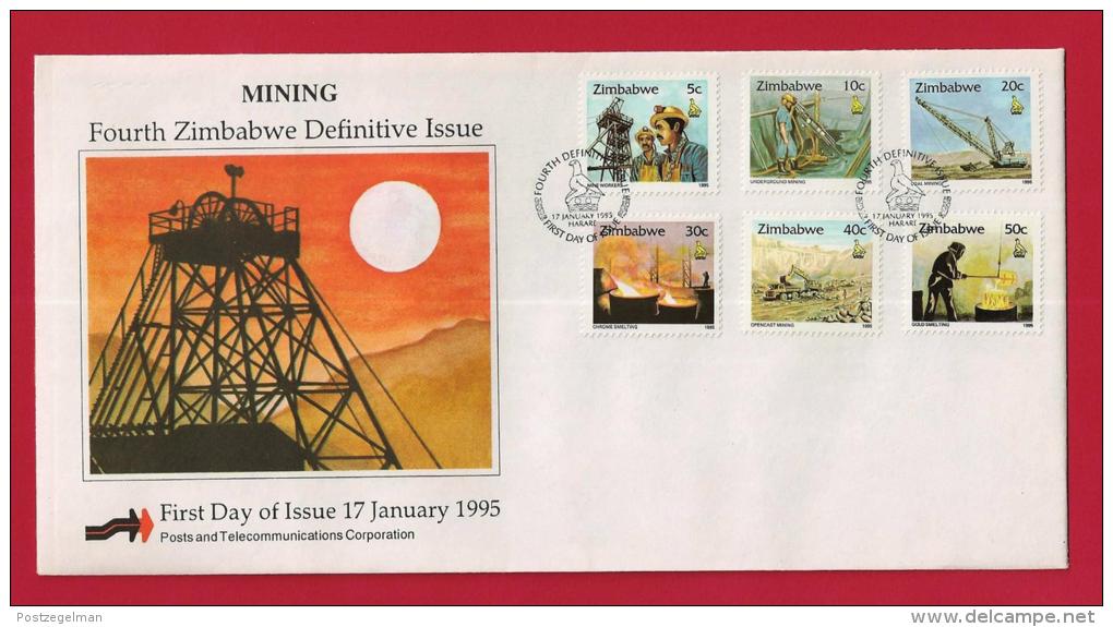 ZIMBABWE, 1995, Mint FDC, Definitives,  Nrs. 538-553, F2440 - Zimbabwe (1980-...)