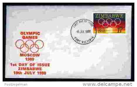 ZIMBABWE, 1980, Mint FDC, Olympic Games Moscow,  Nrs. 246, , F705 - Zimbabwe (1980-...)
