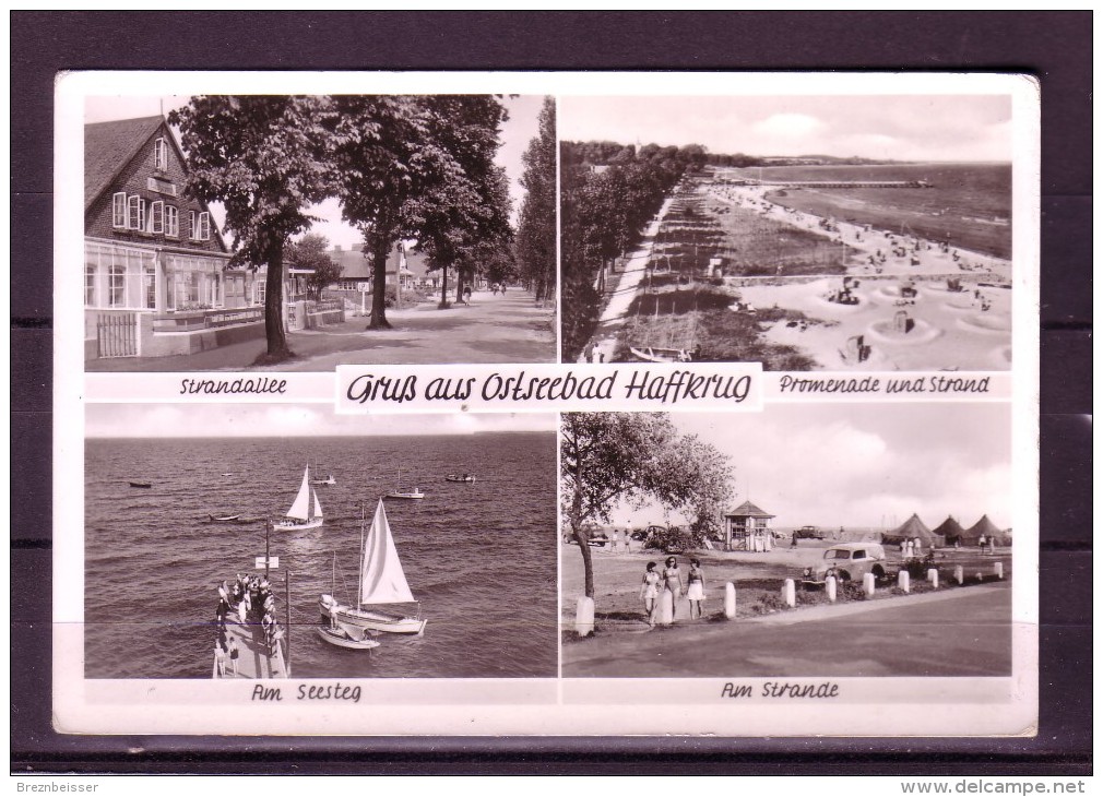 AK Gruß Aus Ostseebad Haffkrug - Mehrbildkarte - Karte N. Gel. Ca 1950 - Scharbeutz