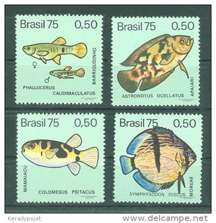 Brazil - 1975 Fishes MNH__(TH-853) - Neufs