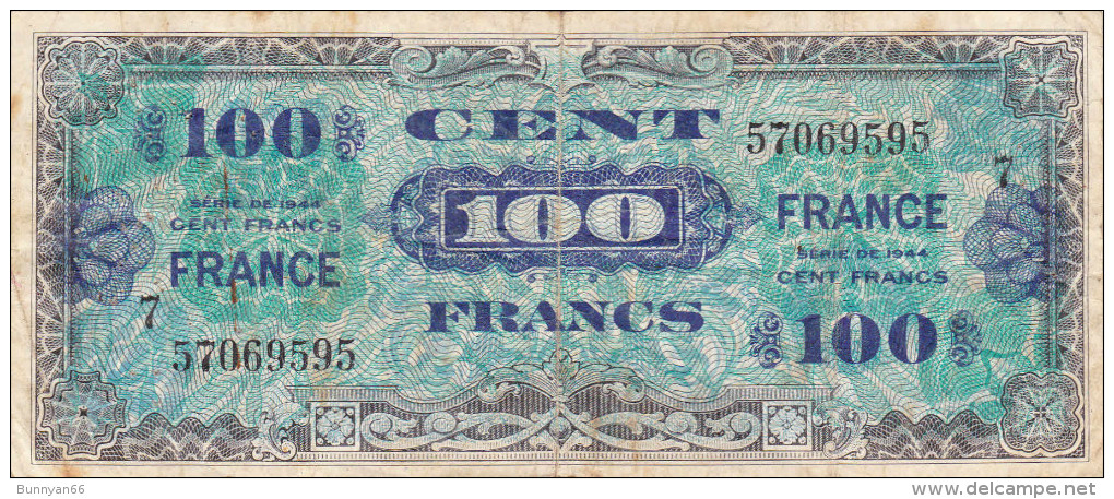 BILLET 100 FRANCS LIBERATION 1944 SERIE 7 - 1945 Verso France