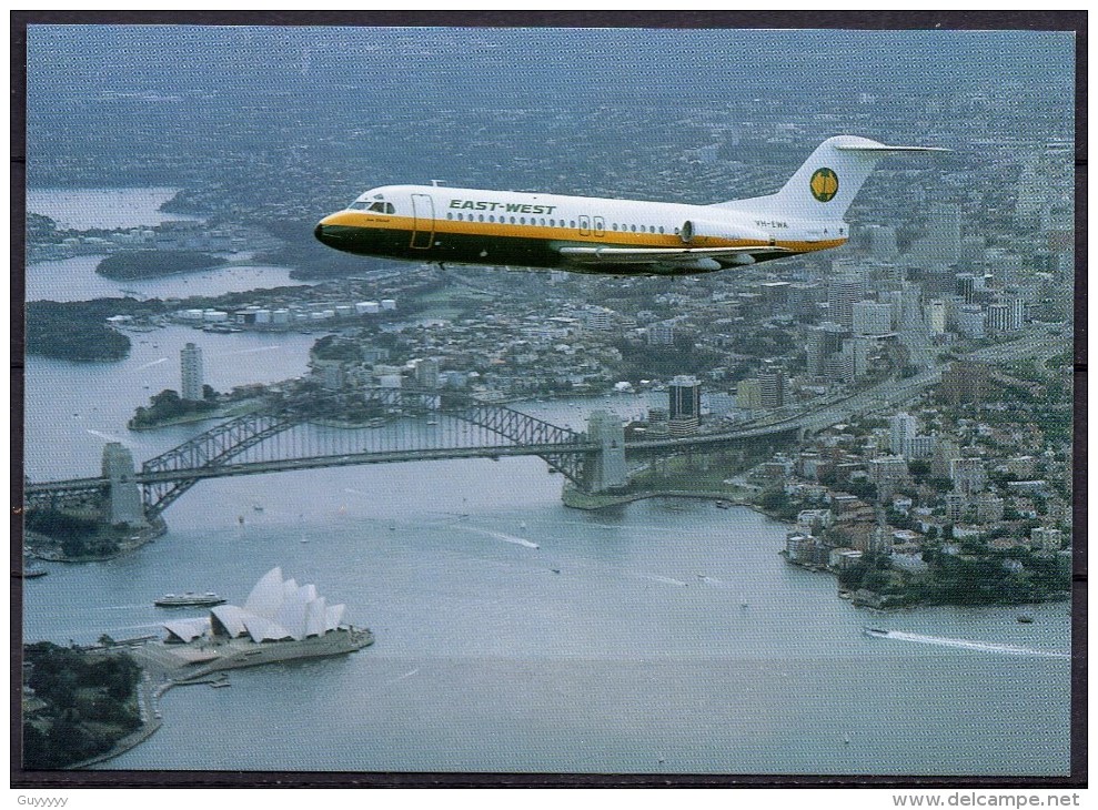 Carte Postale - Fokker F28 MK4000F - East-West Airlines - Neuve - 1946-....: Era Moderna