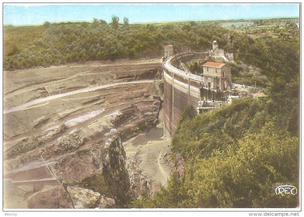 Dépt 36 - ÉGUZON-CHANTÔME - Le Barrage D'Éguzon Pendant La Vidange Du Lac (été 1967) - CPSM 10,4 X 14,8 Cm - Autres & Non Classés