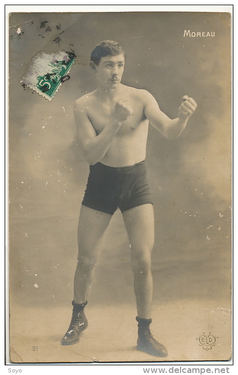 Boxeur Marcel Moreau Real Photo ELD Boxing Champion - Boxsport