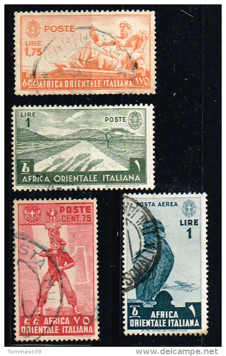 Colonie Italiane - Africa Orientale Italiana Sass. 11,12,14,A5 - USATI - Italian Eastern Africa