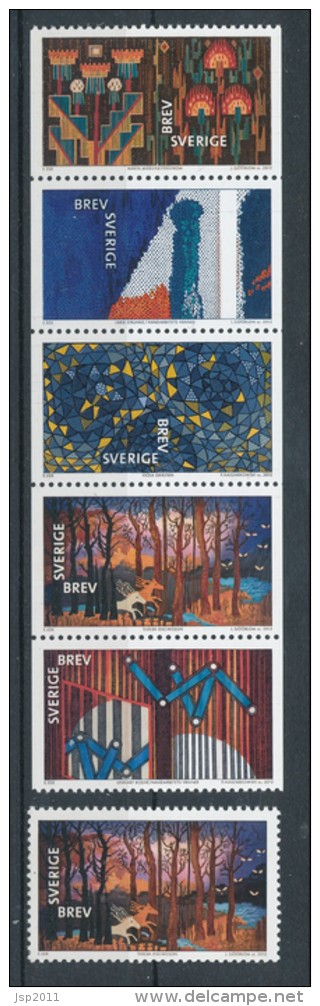 Sweden 2012. Facit # 2916-2920. Complete Set Of 6. MNH (**) - Unused Stamps