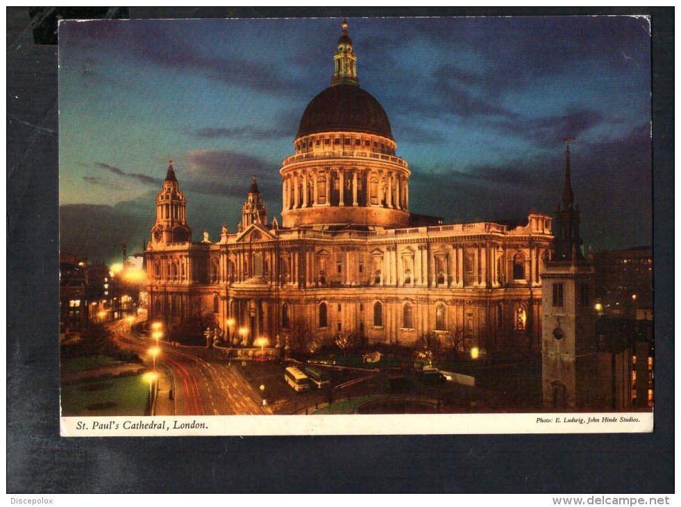 L1810 London, Londra - St. Paul's Cathedral - Bus, Autobus, Auto Cars Voitures - Used 1979 - St. Paul's Cathedral