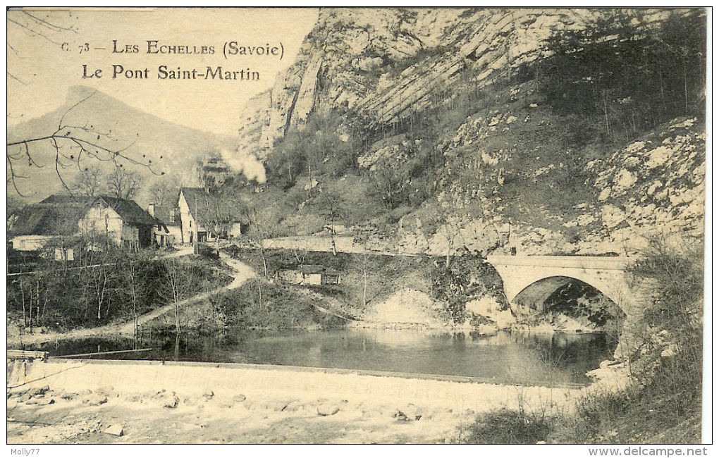 CPA 73 Les Echelles - Le Pont Saint Martin - Les Echelles