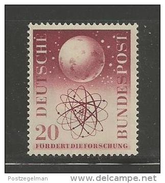 GERMANY, 1955,unused, Hinged Stamp(s), Atom Model, Nr(s). 214, #12756 - Unused Stamps