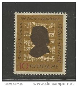 GERMANY, 1956,unused, Hinged Stamp(s), Robert Schumann ,nr(s) 234, #12849 - Unused Stamps