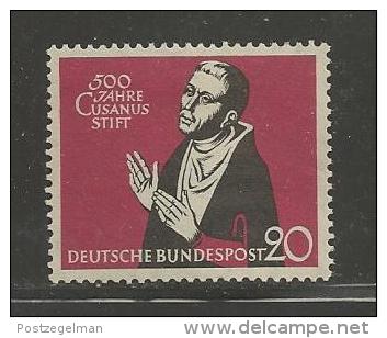 GERMANY, 1958, Unused, Hinged Stamp(s), Cusanusstift ,nr(s) 301  #12906 - Unused Stamps