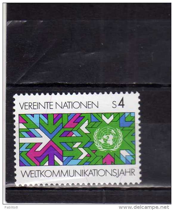 UNITED NATIONS AUSTRIA VIENNA WIEN - ONU - UN - UNO 1983 WORLD COMMUNICATIONS YEAR COMMUNICATION ANNO COMUNICAZIONI MNH - Ungebraucht