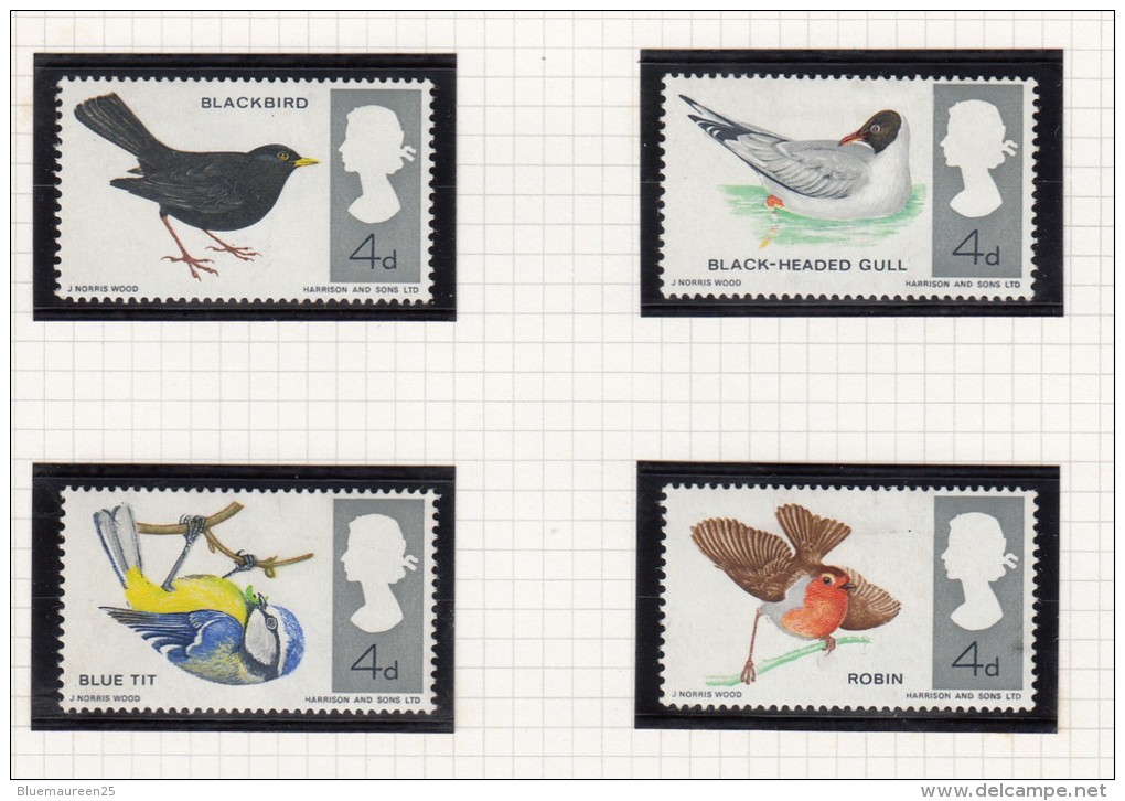 British Birds - 1966 - Unused Stamps