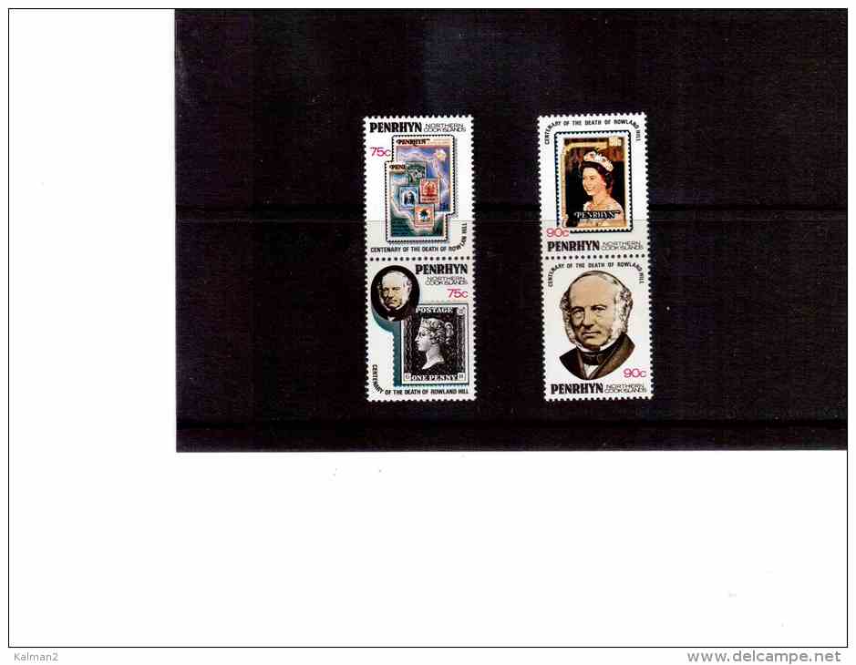 XX1311    -   PENRHYN   -    COMPLETE   NEW **NH    SET  -     Y.T.  NR.   105/108 - Rowland Hill