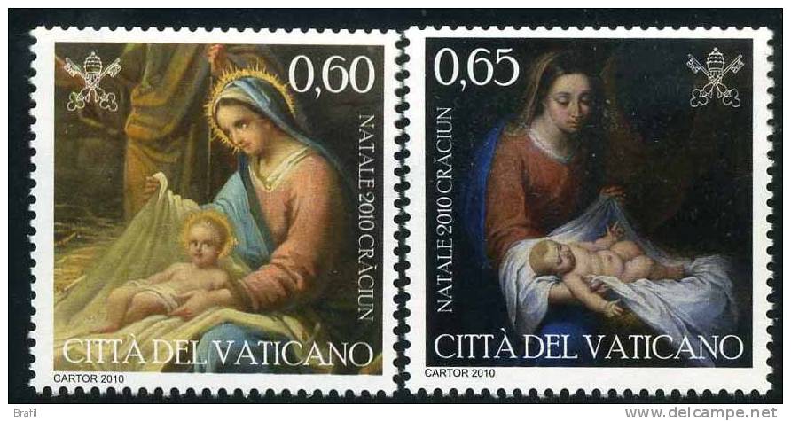 2010 Vaticano, Serie Francobolli Natale  , Nuovi (**) Serie Completa - Ungebraucht