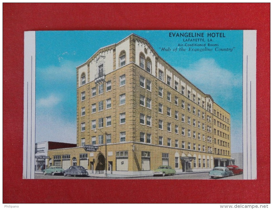 Louisiana > Lafayette  Evangeline Hotel  Not Mailed   Ref 1286 - Other & Unclassified