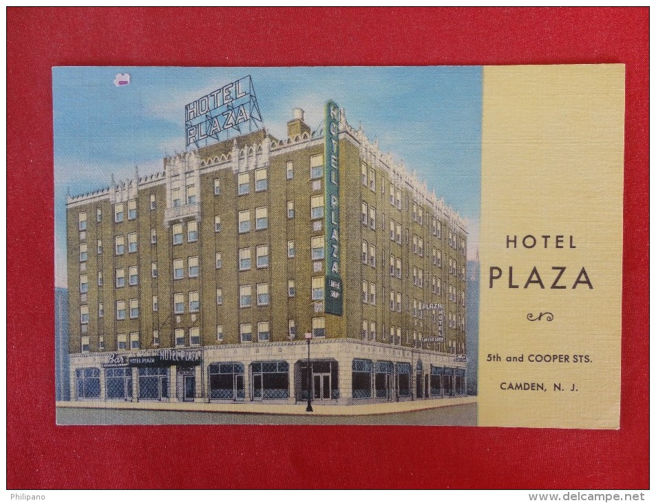 New Jersey > Camden Hotel Plaza   Not Mailed    Ref 1286 - Camden