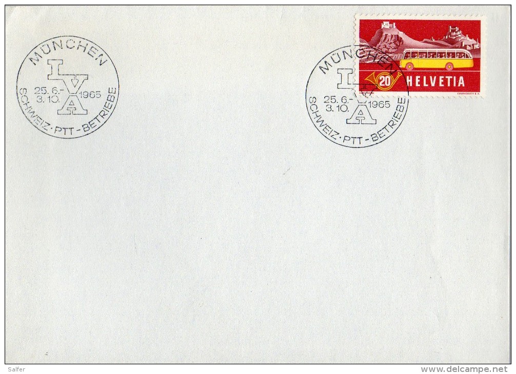 Svizzera 1965 Autobus FDC - Bus