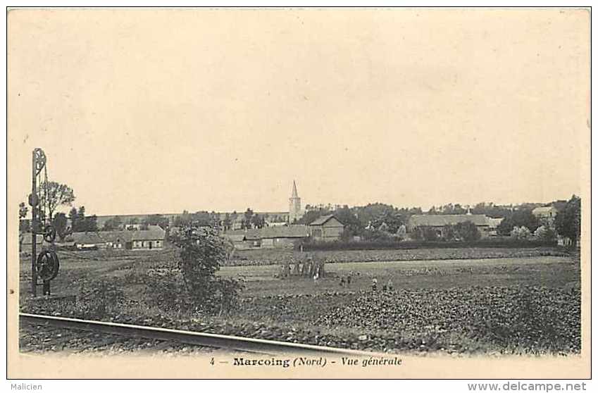 Nord -  A229- Marcoing -  Vue Générale -  Au Verso Publicité Chicorée à La Française - Paul Mairesse - Cambrai - - Marcoing