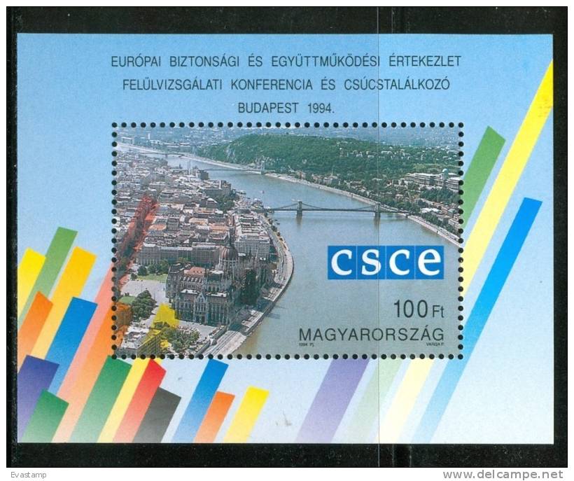 HUNGARY-1994.Souv.Sheet - Summit Meeting Of The Conference For European Security And Cooperation MNH!! - Neufs