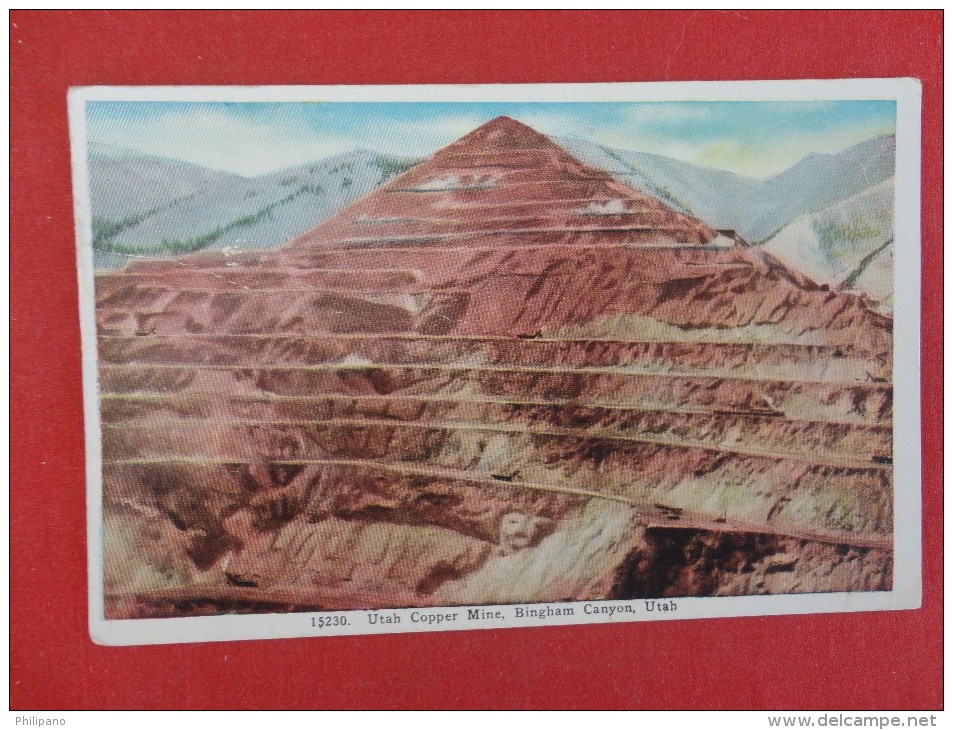 - Utah > Bingham  Canyon   Copper Mine 1937  Cancel Ref 1287 - Otros & Sin Clasificación