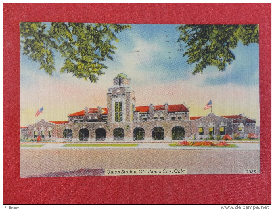 Oklahoma > Oklahoma City  Union Train Station 1947  Cancel Ref 1287 - Oklahoma City