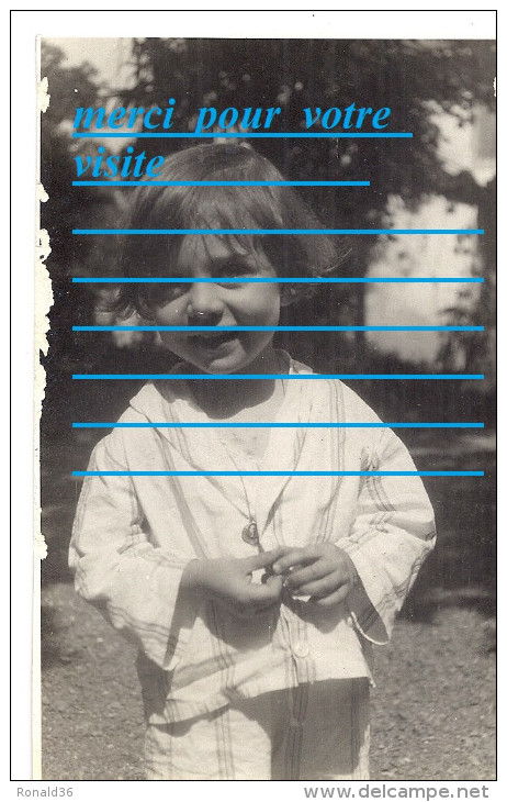 Cpp Enfant Portrait De Fillette Michelle CAMBO à 2 Ans 3mois En Juillet 1928 (  Mode Sommeil ) Pour Rita - Genealogy