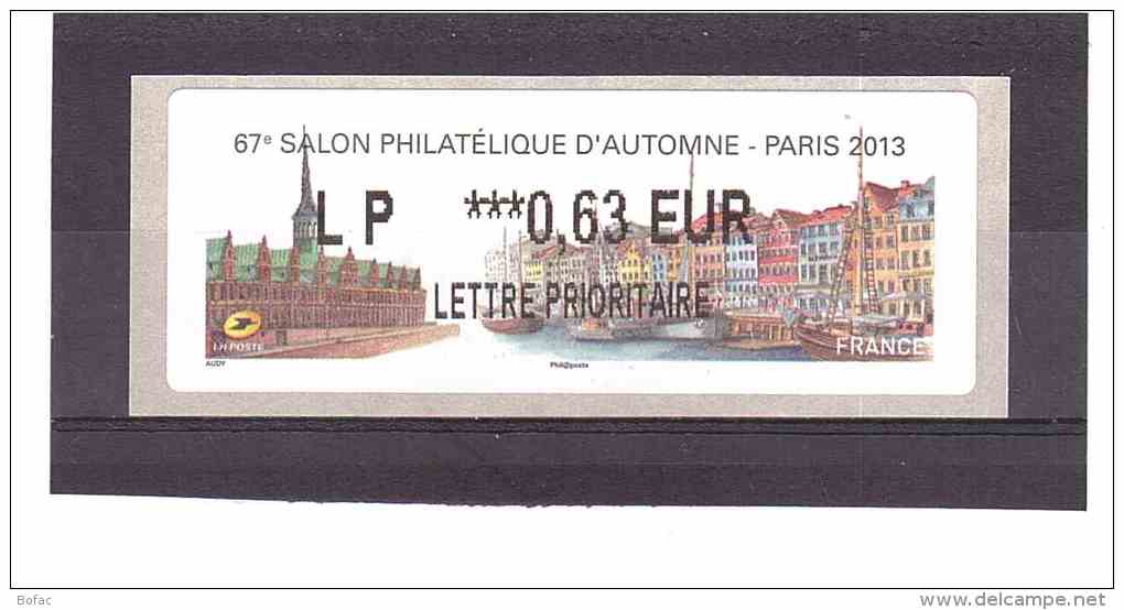 1142  ** Y&T (67e Salon Philatélique De Paris) LISA 2*FRANCE* 25/44 - 2010-... Illustrated Franking Labels