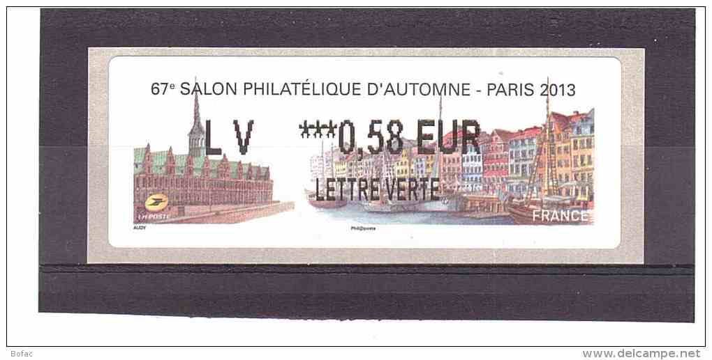 1142  ** Y&T (67e Salon Philatélique De Paris) LISA 2*FRANCE* 25/44 - 2010-... Illustrated Franking Labels