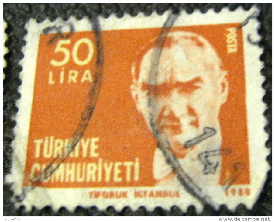 Turkey 1980 The 100th Anniversary Of The Birth Of Kemal Ataturk 50l - Used - Usados