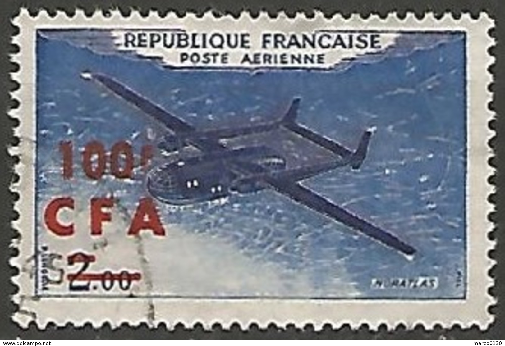 REUNION POSTE AERIENNE N° 58 OBLITERE - Airmail