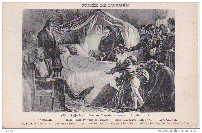 CPA Musée De L'Armée - Salle Napoléon - Napoléon Sur Son Lit De Mort (2929) - Politicians & Soldiers