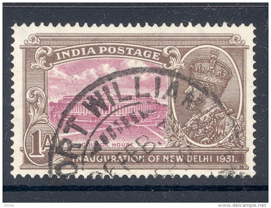 INDIA, Postmark &acute;FORT WILLIAM&acute; On George V Stamp - 1858-79 Compagnie Des Indes & Gouvernement De La Reine