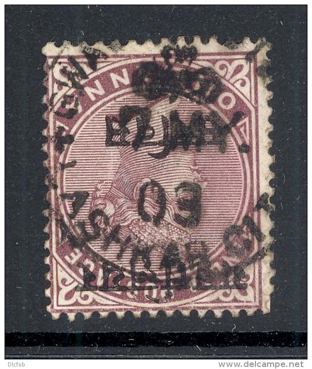 INDIA/GWALIOR, Postmark &acute;LASHKAR CITY&acute; On Q Victoria Stamp - 1858-79 Compagnia Delle Indie E Regno Della Regina