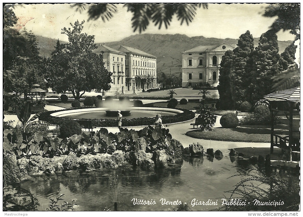 VITTORIO VENETO  TREVISO  Giardini Pubblici  Municipio - Treviso